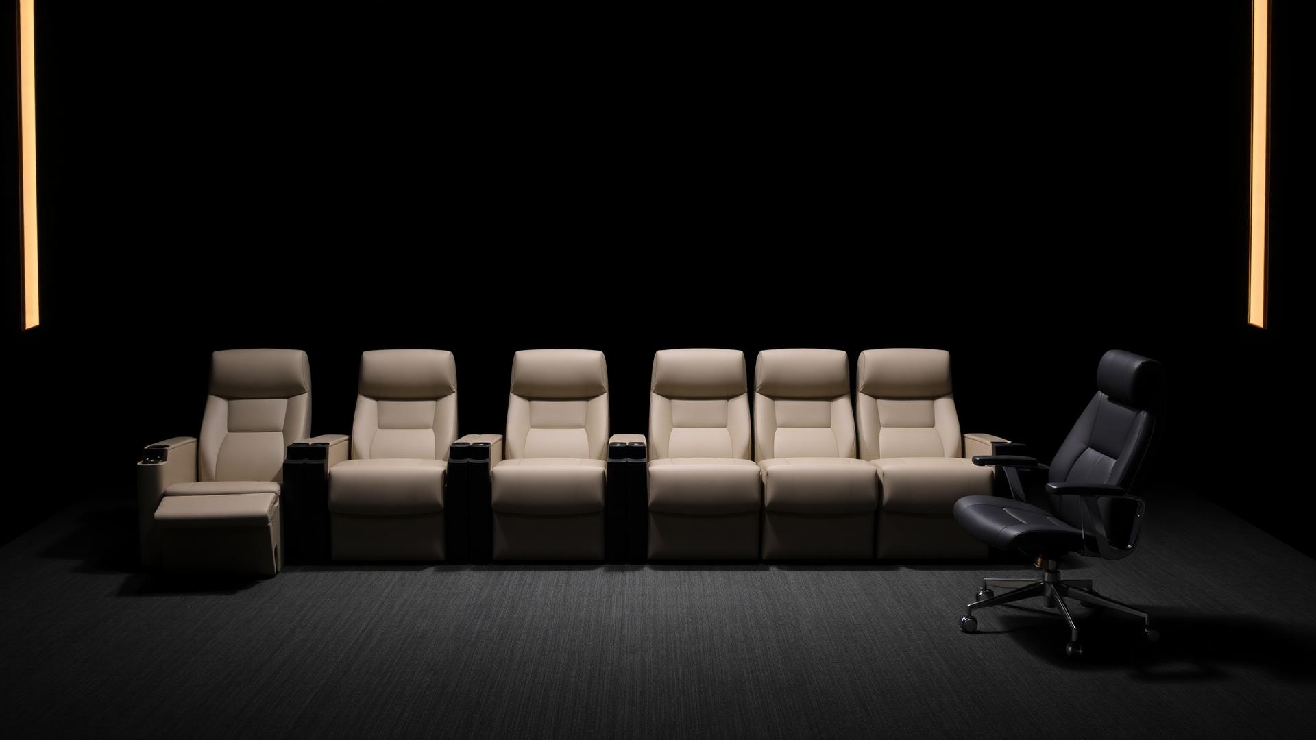 Editorial showcase of premium seating types side by side