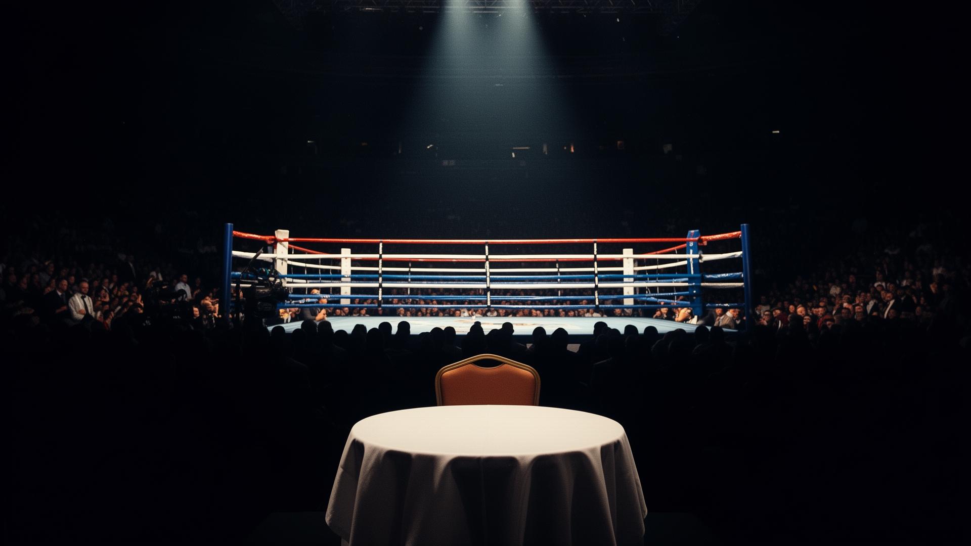 Editorial image representing Ringside Seats