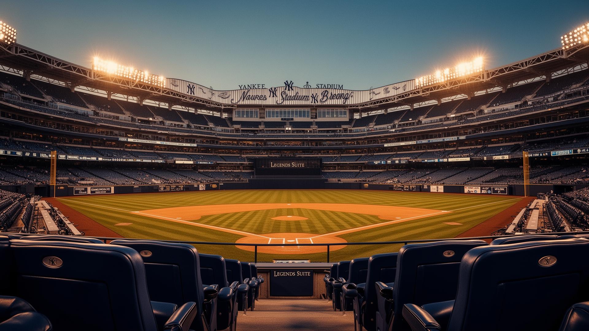 Premium seating view at Yankee Stadium, home of the New York Yankees